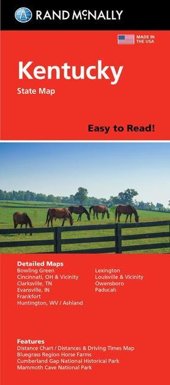Rand McNally Easy to Read Folded Map: Kentucky State Map