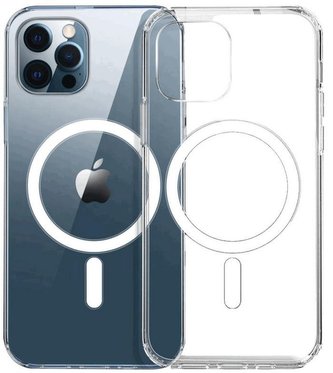eSTUFF Berlin magnetic hybrid case, pro iPhone 12/12 Pro, čirý
