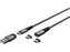 Kabel GOOBAY 65653 USB 2v1 magnetický 1m Black