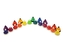 Boomwhackers BOOMWHACKERS Chroma-notes Full 20-Note Desk Bell Set CNDB-20