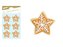 dekorace 6ks filc hvězda 5cm 8886232