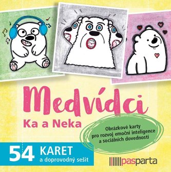 Medvídci Ka a Nekaf - 54 karet a doprovodný sešit