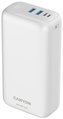 CANYON powerbanka PB-301, 30000mAh Li-poly QC 3.0&PD 20W, display, In USB-C + micro USB, Out 1x USB-C + 2x USB-A, bílá