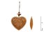 závěs Srdce plech hnědá 8,5cm 8885736