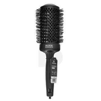 Olivia Garden Expert Blowout Shine Round Brush Black 55 mm kartáč na vlasy