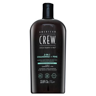 American Crew 3-in-1 Chamolie + Pine šampon, kondicionér a sprchový gel 1000 ml