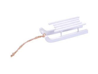 sáňky dřevo bíle 9,5cm 8886406