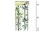 Samolepící dekorace 1330 45x21cm bambus zelený
