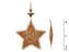 závěs Hvězda plech hnědá 8,5cm 8885734