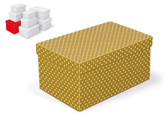 krabice dárková B-C007-G 28x18x14cm 5370992