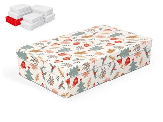 krabice dárková vánoční A-V008-F 34x22x8cm 5370913