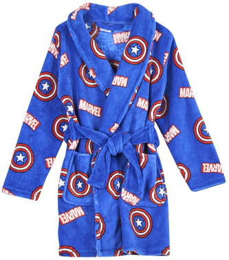 Dětský župan Marvel|Captain America: Shield (7 let) modrý polyester