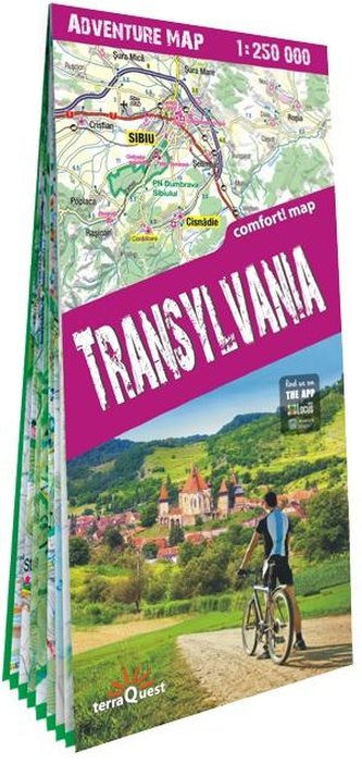 Adventure map Transylvania 1:250 000 lam w.2024
