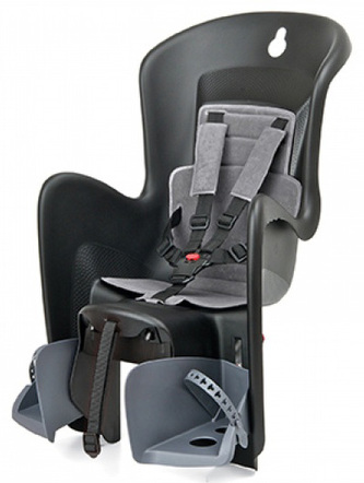 sedačka Polisport Bilby na nosič černo-tmavě šedá sedačka Polisport Bilby na nosič černo-tmavě šedá