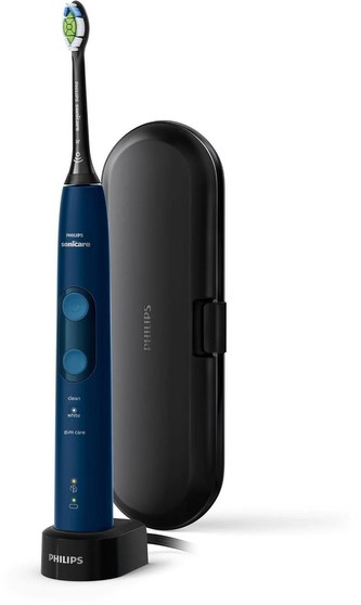 Philips Sonicare 5100 HX6851/53 elektrický zubní kartáček, sonický, 3 režimy, tlakový senzor, námořnická modř