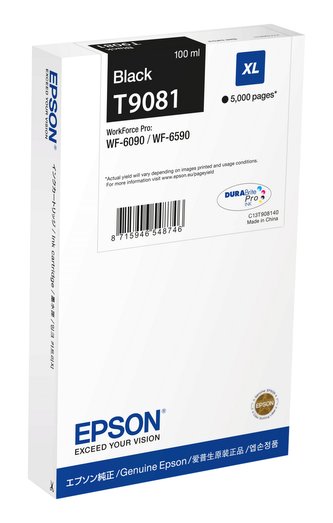 Epson T9081 XL C13T90814N černá (black) originální cartridge