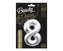 Balon foliowy B&C cyfra 8 srebrna 85cm