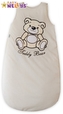 Spací vak Teddy Bear Baby Nellys - smetanový, ecru vel. 0+