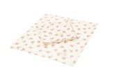 enie baby Mušelínové plenky 30x30cm béžové s vínovými květy - 2ks