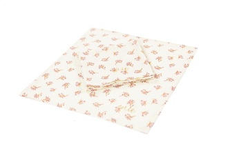 enie baby Mušelínové plenky 30x30cm béžové s vínovými květy - 2ks