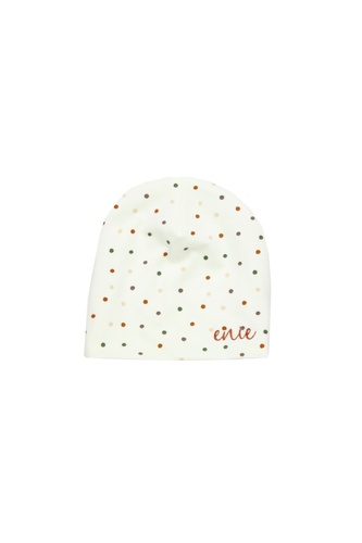 enie baby Dětská čepice 3-6m DOTS CREME