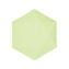 EKO - papírové talíře Hexagonal - Vert Decor, pastelově zelené - 20,8 x 18,1 cm, 6ks