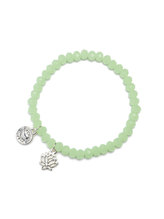 Proud MaMa Náramek Charm Lotus zelený 420