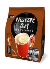 Káva "3in1", hnědý cukr, instantní, 10x16,5 g, NESCAFÉ
