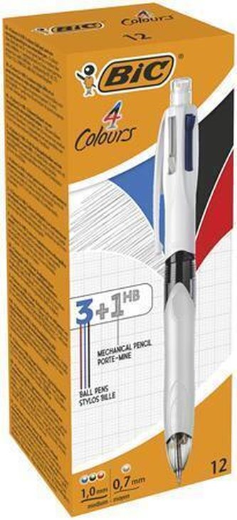 Kuličkové pero a mechanická tužka 2v1 "4 colours", BIC 942104 Kuličkové pero a mechanická tužka 2v1 "4 colours", BIC 942104