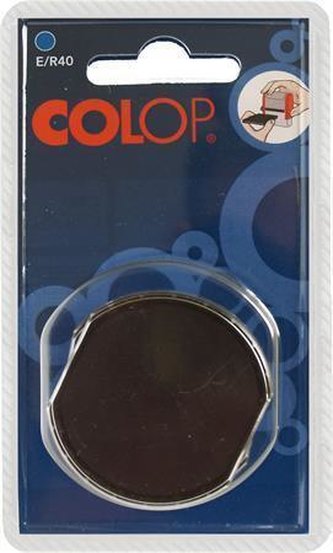 Razítkový polštářek "E/R40", modrá, 2 ks/blister, COLOP