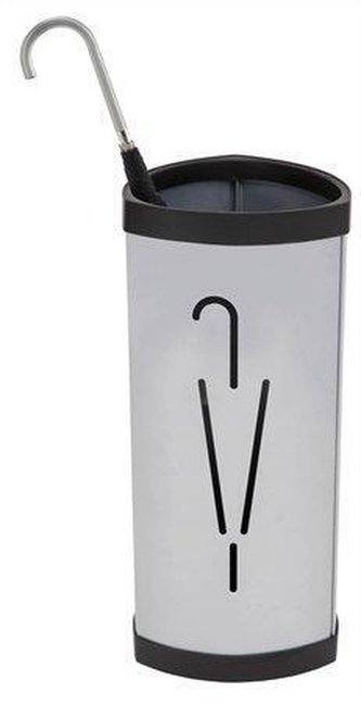 Stojan na deštníky "Tria2", šedá, kovový, ALBA