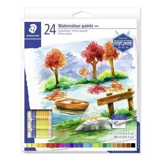 Temperové barvy "Design Journey", 24 barev, 12ml, STAEDTLER