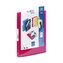 Desky kroužkové "PropyGlass Perso", fuchsia, 4 kroužky, 25 mm, A4, PP, VIQUEL 099666-05