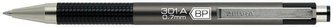 26341 Kuličkové pero "F301", modrá, 0,24 mm, stiskací mechanismus, antracitové tělo, ZEBRA