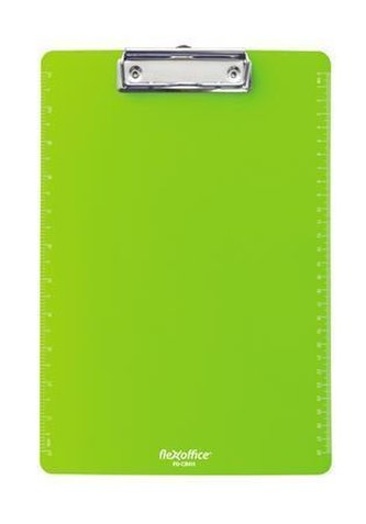 Psací podložka "FO-CB011", zelená, plast, A4, FLEXOFFICE