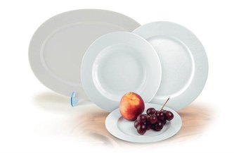 Talíř, porcelánový, 24 cm, ROTBERG "Basic", bílý
