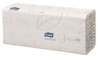 Papírové ručníky "Advanced C", bílá, skládané, H3 systém, TORK