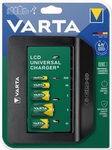Nabíječka baterií "Universal" AA/AAA/C/D/9V, LCD displej, VARTA