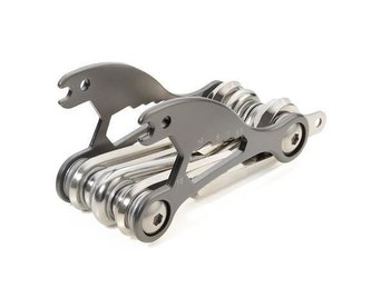 Nářadí na kolo "Bike Multitool", stříbrná, 18 funkcí, TROIKA BTL15/TI