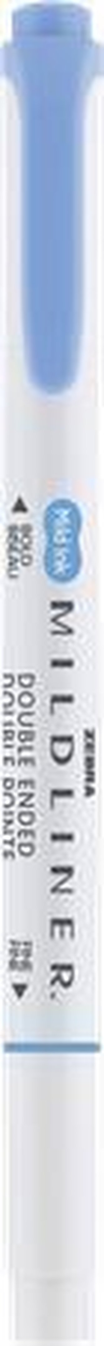 Zvýrazňovač "Mildliner Cool & Refined", modrá, oboustranný, 1,0/3,5 mm, ZEBRA