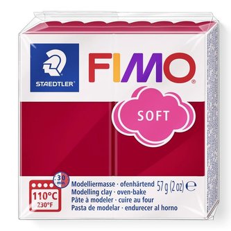 FIMO® soft 8020 56g tmavě červená