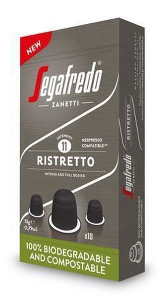 Kávové kapsle "Ristretto", 10ks, SEGAFREDO, do kávovarů Nespresso®