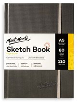 Mont Marte skicovací blok v pevné vazbě, bílý papír, 110g/m2, A5, č.0091, 80 listů