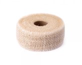 DURAline Jutová stuha, vyztužená, 5cm/10m, bílá