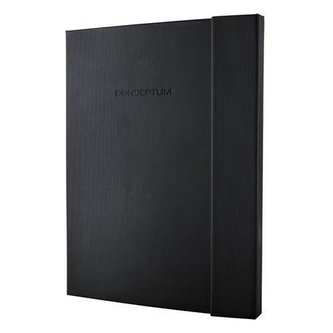 Záznamní kniha "Conceptum Softwave", černá, exkluzivní, A4+, squared, 194 listů, SIGEL