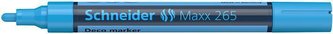 Křídový popisovač "Maxx 265", světle modrá, 2-3mm, tekutý, SCHNEIDER