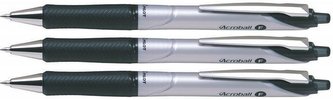 Kuličková pera "Acroball", černá, 0,25 mm, kovový klip, 3 ks v balení, PILOT