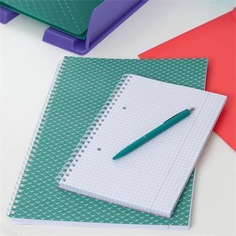Spirálový sešit "Colour`Breeze", zelená, A5, čtverečkovaný, 80 listů, ESSELTE 628467