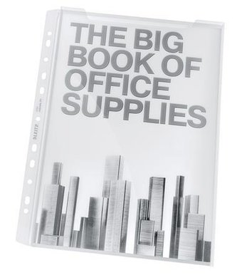 Kapsy s rozšiřitelnou kapacitou "Jumbo", čirá, A4, 180 mikron, 20 mm, LEITZ