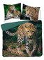 DETEXPOL Francouzské povlečení Leopard natur  Bavlna, 220/200, 2x70/80 cm